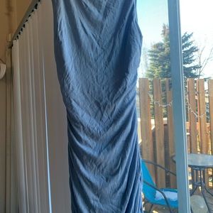 Hello Molly light blue/grey mini dress size 2 cutout back